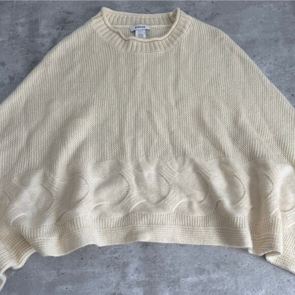 Parker Sweaters - Parker Cable Knit Cropped Cream Sweater Womens size Large